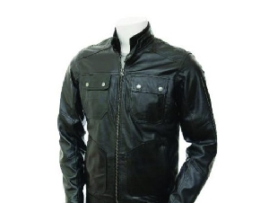 DIESEL Black Leather Jacket